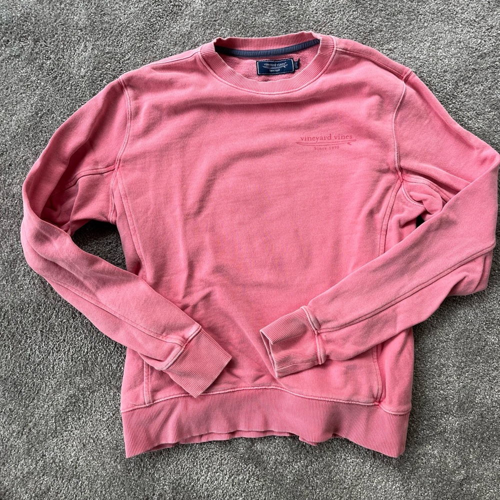 Vineyard Vines Nantucket Red Crewneck Sweater Soft Knit Casual